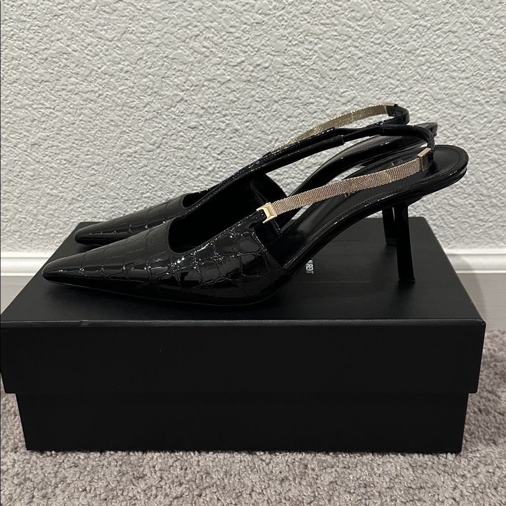 SAINT LAURENT Blake Slingback Pumps